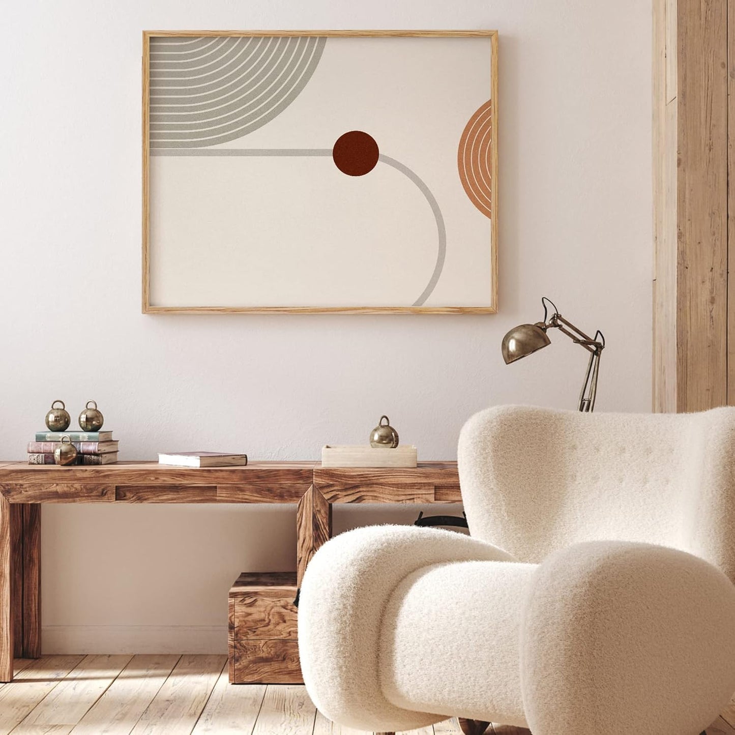 ShelfLoft 22"x28" Oak Wood Picture Frame