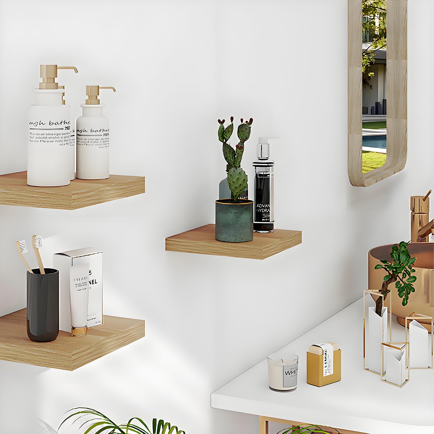 ShelfLoft 9 Inch Deep Floating Shelves for Wall Storage