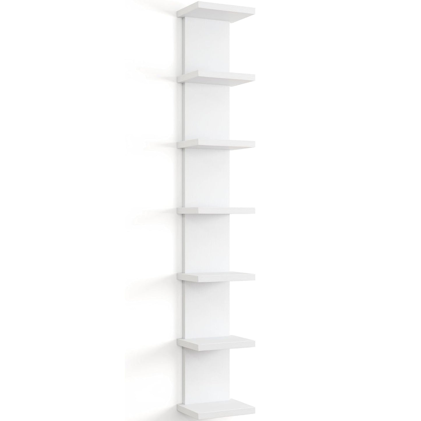 ShelfLoft 5 Tier 5.5" Deep Floating Storage Wall Shelf Unit