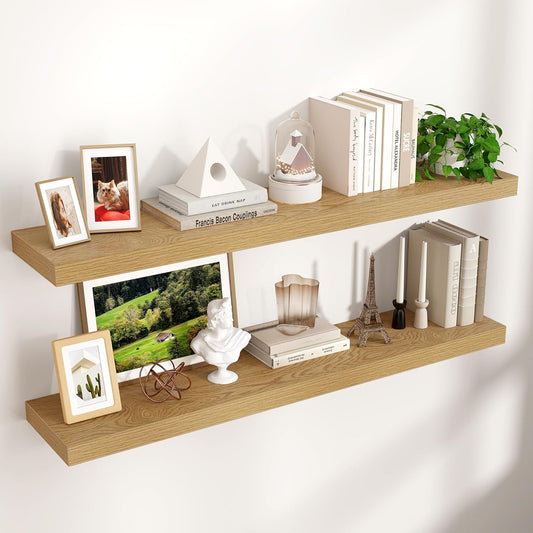 ⭐️Floating Shelves-011⭐️The Timeless Appeal of Solid Oak Floating Shelves in American Homes