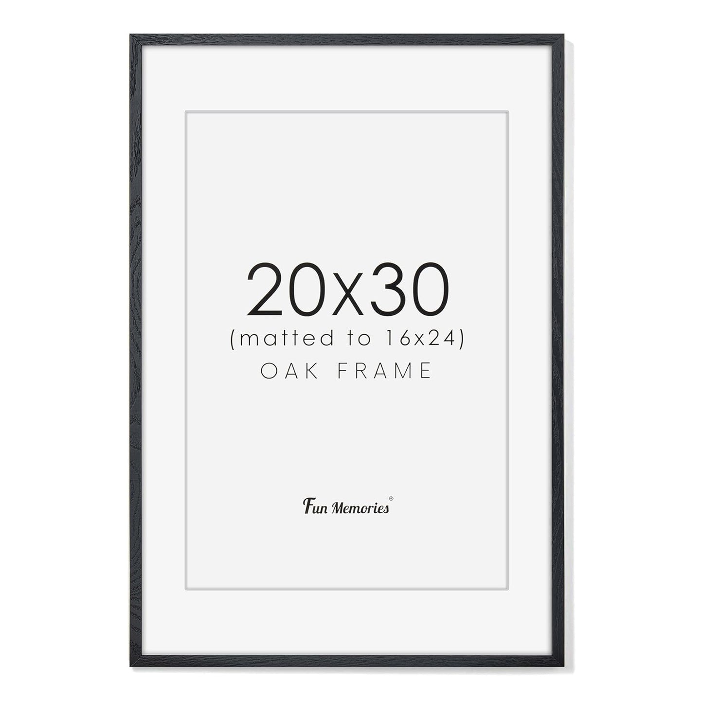 ShelfLoft 20"x30" Oak Wood Picture Frame