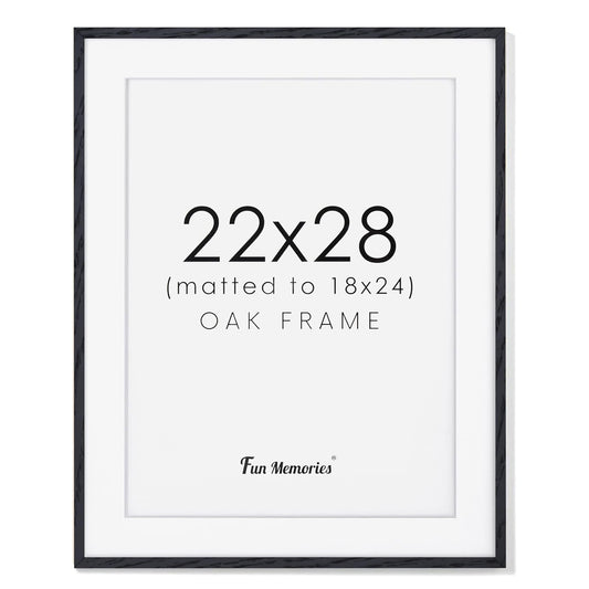 ShelfLoft 22"x28" Oak Wood Picture Frame