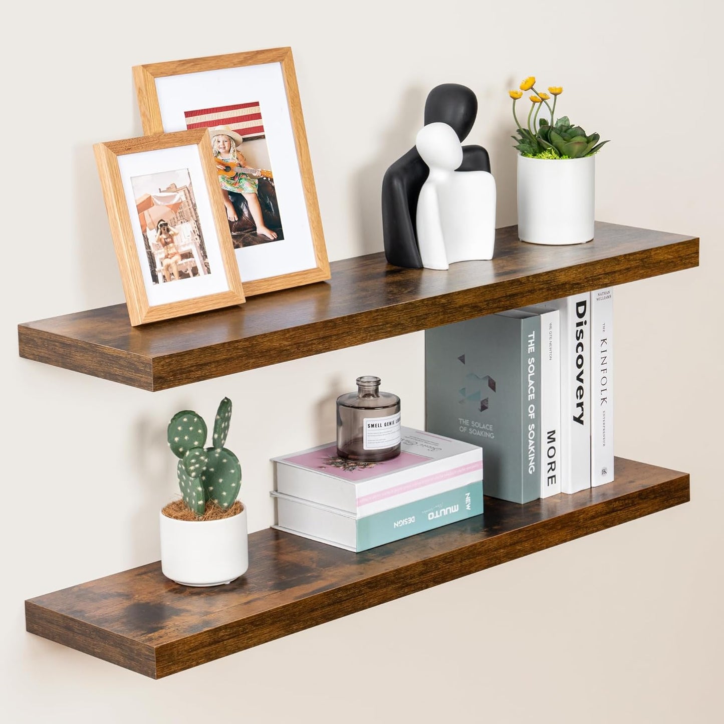 ShelfLoft 9.3 Inch Deep Floating Shelves for Wall Display&Storage