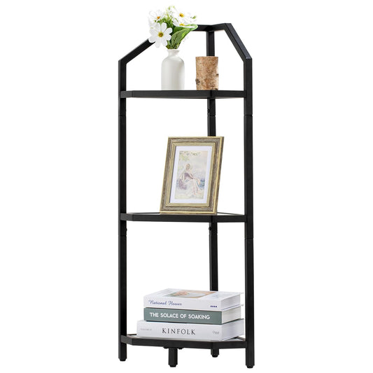 ShelfLoft 3-5 Tier 40”-70” Corner Storage Bookshelf Plant Stand