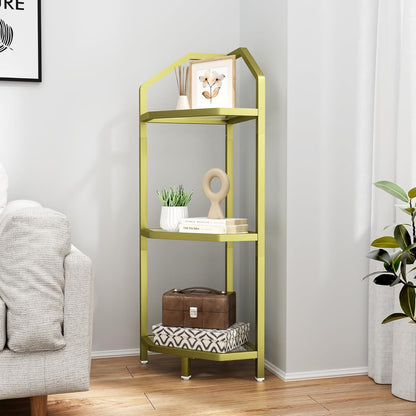 ShelfLoft 3-5 Tier 40”-70” Corner Storage Bookshelf Plant Stand