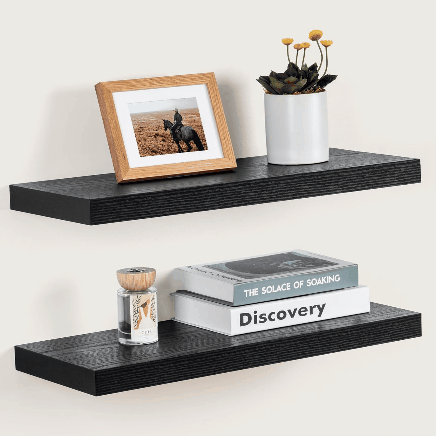 ShelfLoft 9.3 Inch Deep Floating Shelves for Wall Display&Storage