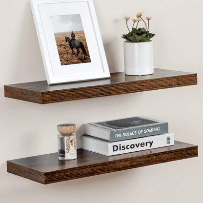 ShelfLoft 9.3 Inch Deep Floating Shelves for Wall Display&Storage