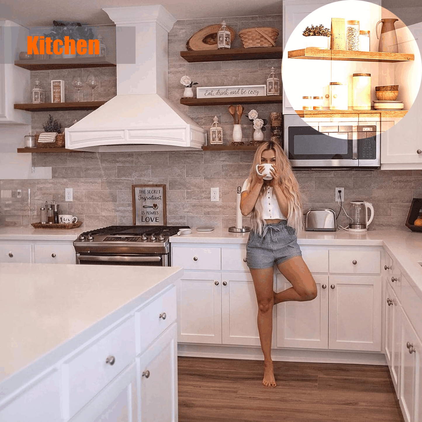 ShelfLoft 9.3 Inch Deep Floating Shelves for Wall Display&Storage