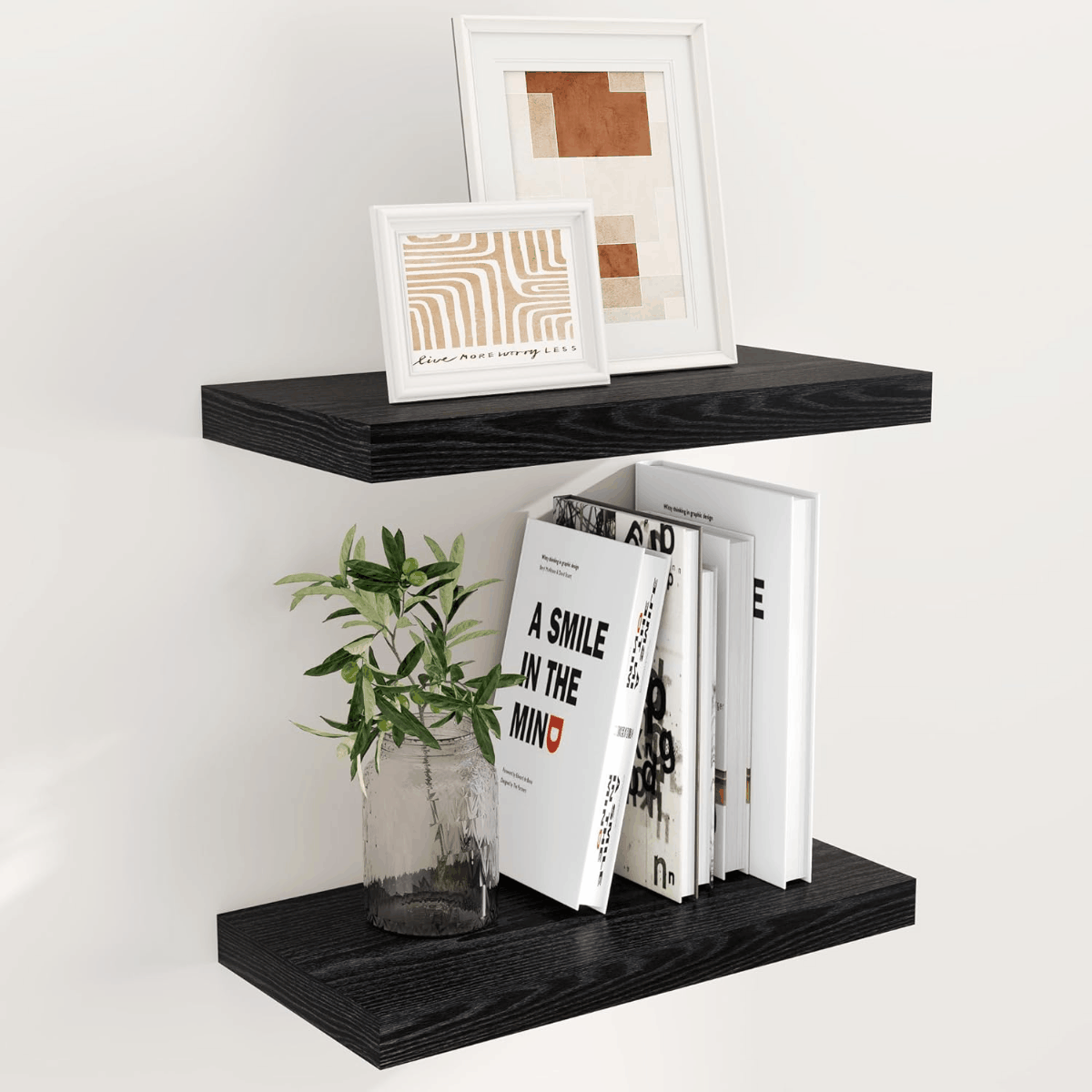 ShelfLoft 9.3 Inch Deep Floating Wall Shelves