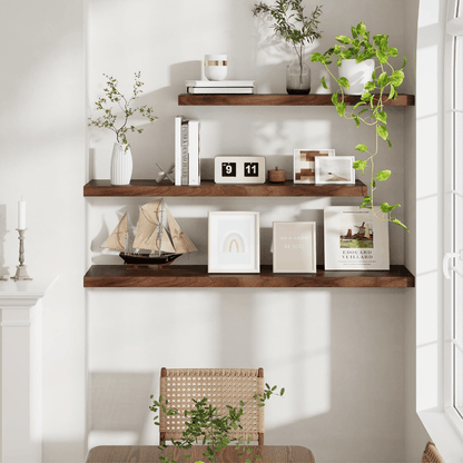 ShelfLoft 9.3 Inch Deep Floating Wall Shelves