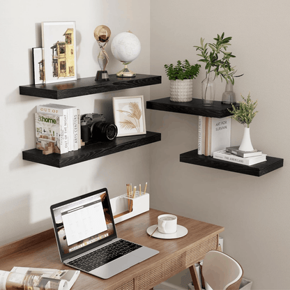 ShelfLoft 9.3 Inch Deep Floating Wall Shelves