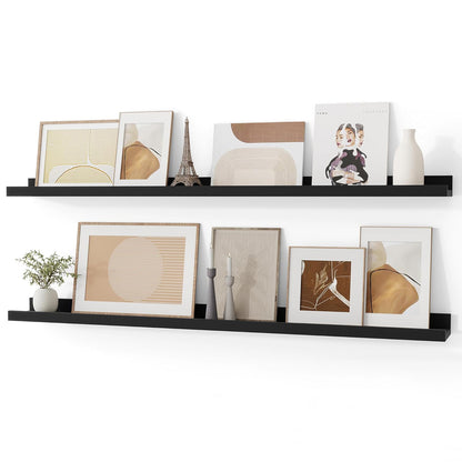 ShelfLoft 4.7 Inch Deep Floating Wall Shelves Picture Ledge Shelf,4 Pack