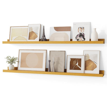 ShelfLoft 4.7 Inch Deep Floating Wall Shelves Picture Ledge Shelf,4 Pack