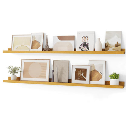 ShelfLoft 4.7 Inch Deep Floating Wall Shelves Picture Ledge Shelf,4 Pack