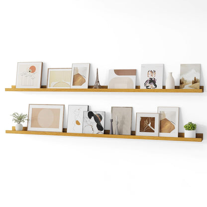 ShelfLoft 4.7 Inch Deep Floating Wall Shelves Picture Ledge Shelf,4 Pack