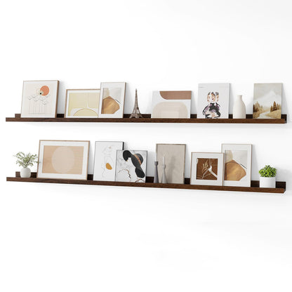 ShelfLoft 4.7 Inch Deep Floating Wall Shelves Picture Ledge Shelf,4 Pack