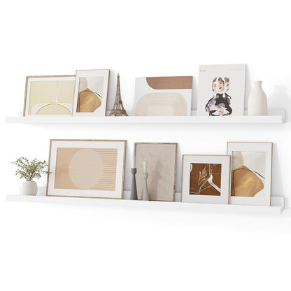 ShelfLoft 4.7 Inch Deep Floating Wall Shelves Picture Ledge Shelf,4 Pack