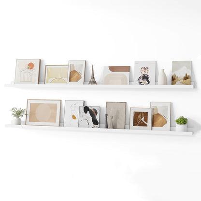 ShelfLoft 4.7 Inch Deep Floating Wall Shelves Picture Ledge Shelf,4 Pack
