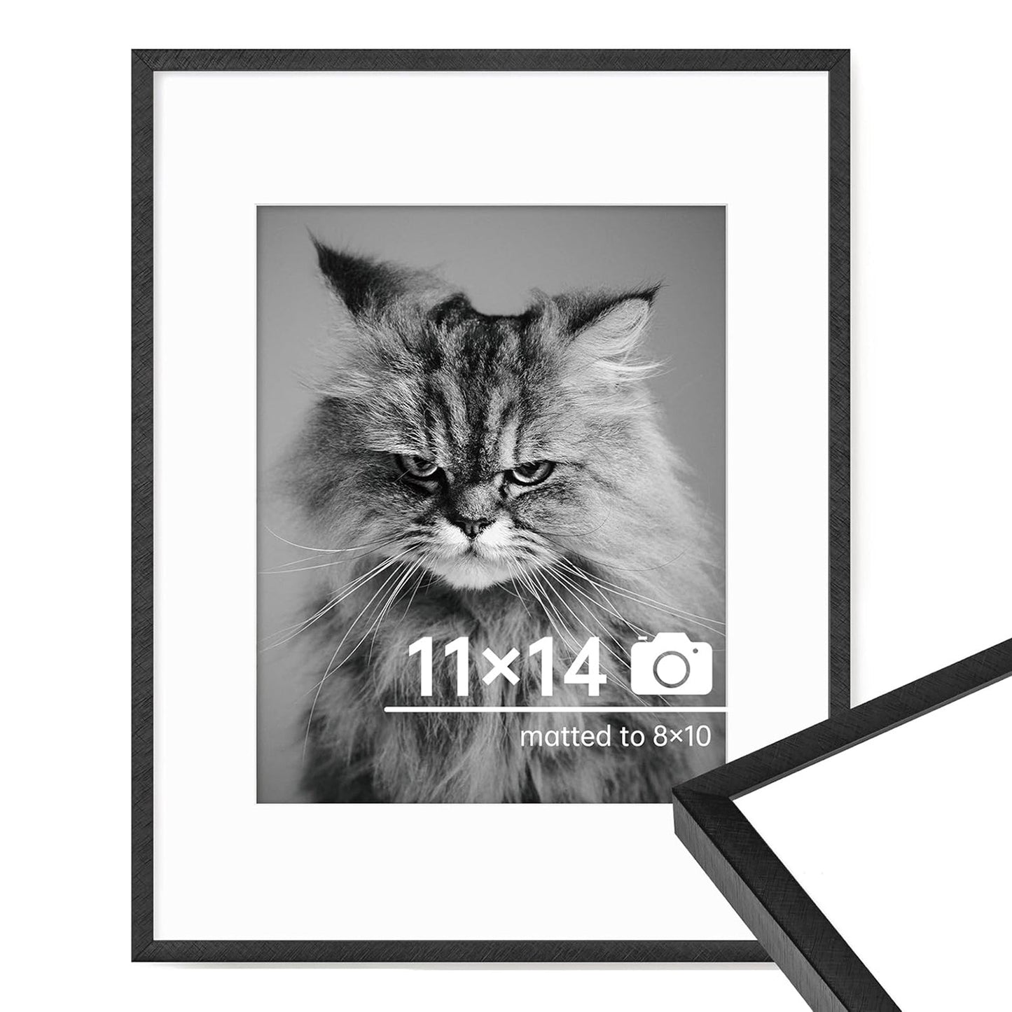c 9 Sizes Thin Aluminum Metal Picture Frame with High Definition Plexiglass