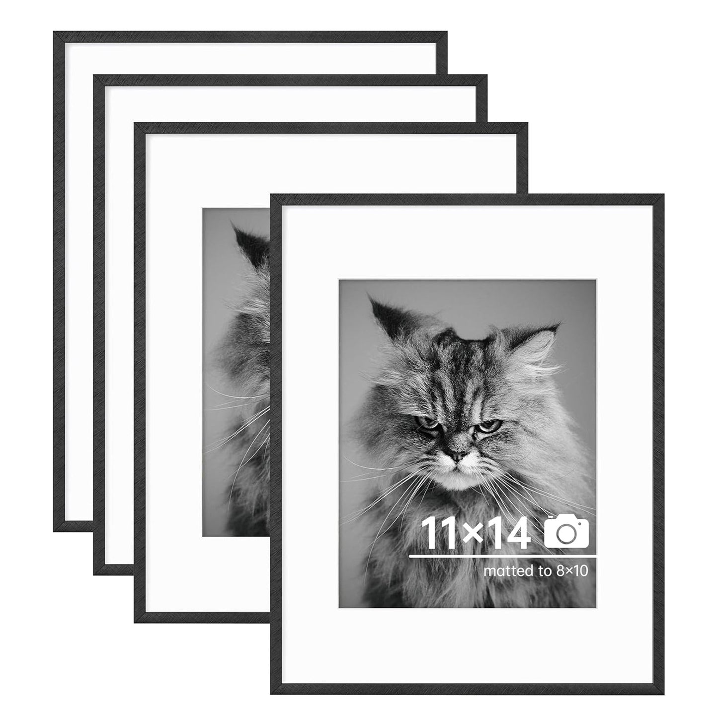 c 9 Sizes Thin Aluminum Metal Picture Frame with High Definition Plexiglass