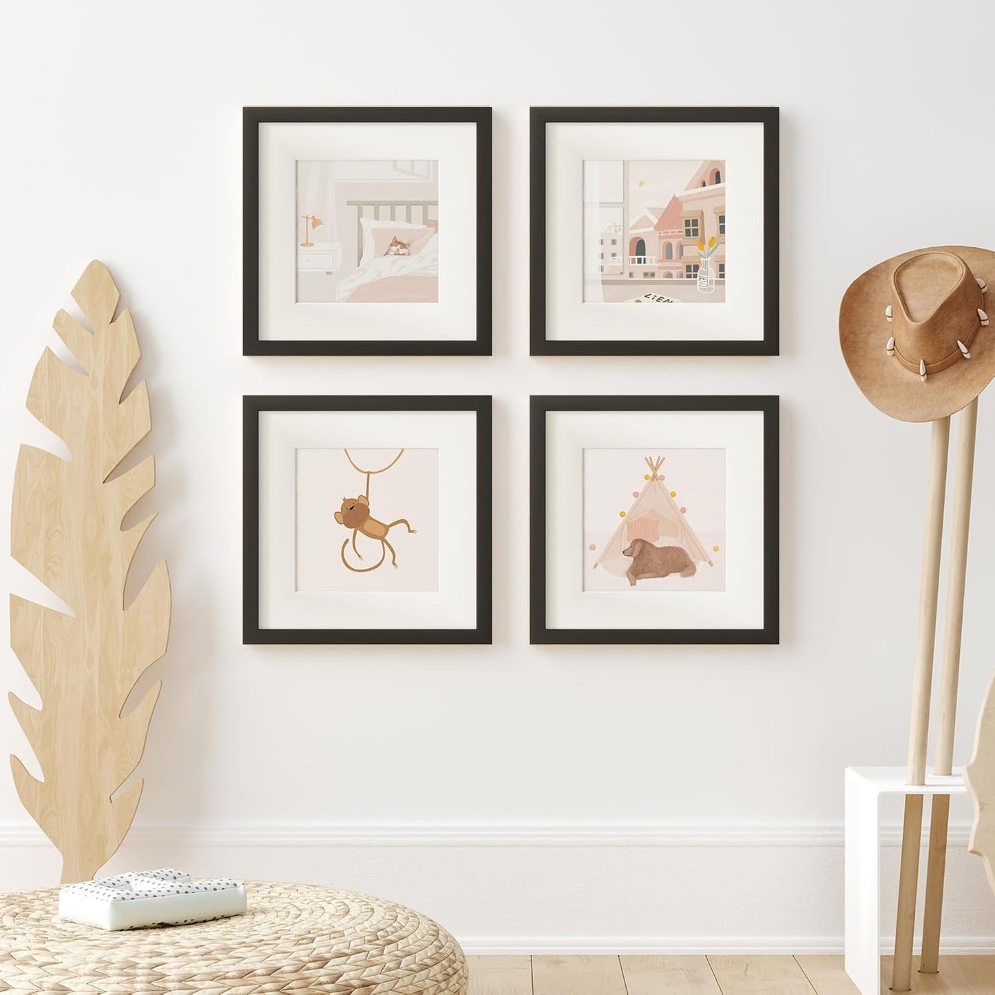 ShelfLoft Nature Solid Wood Photo Frames with Plexiglass