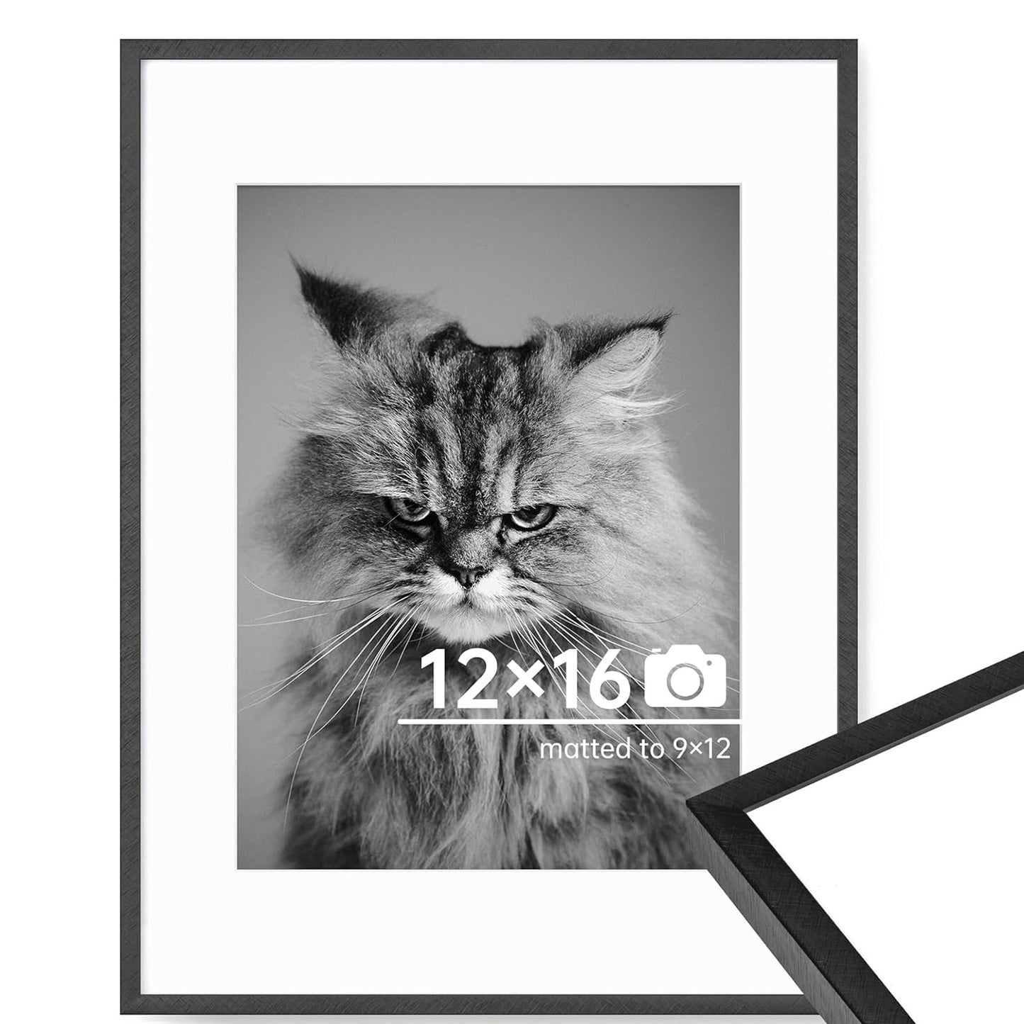 c 9 Sizes Thin Aluminum Metal Picture Frame with High Definition Plexiglass