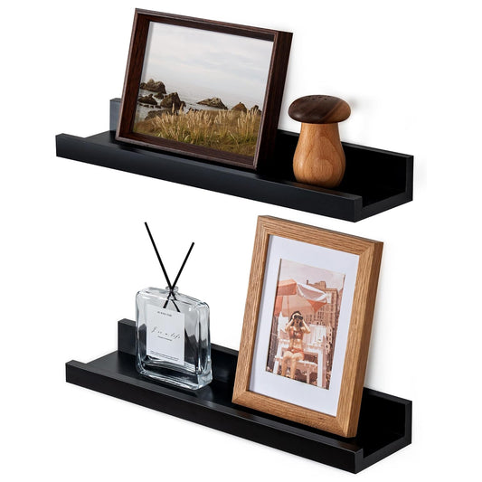 ShelfLoft 5.5 Inch Deep Picture Ledge Shelf Wall Display Floating Shelves with Lip