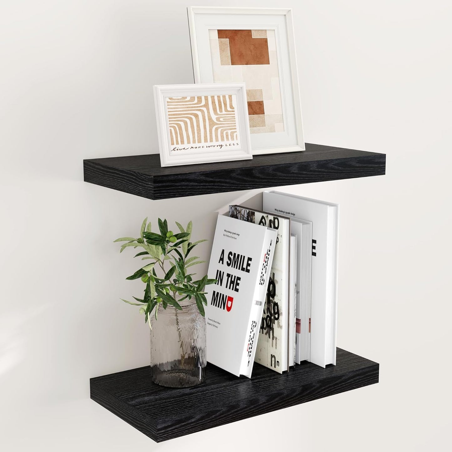 ShelfLoft 9.3 Inch Deep Floating Wall Shelves