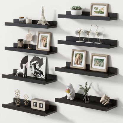 ShelfLoft 4.7"D x 2"H Black Picture Ledge Floating Shelves