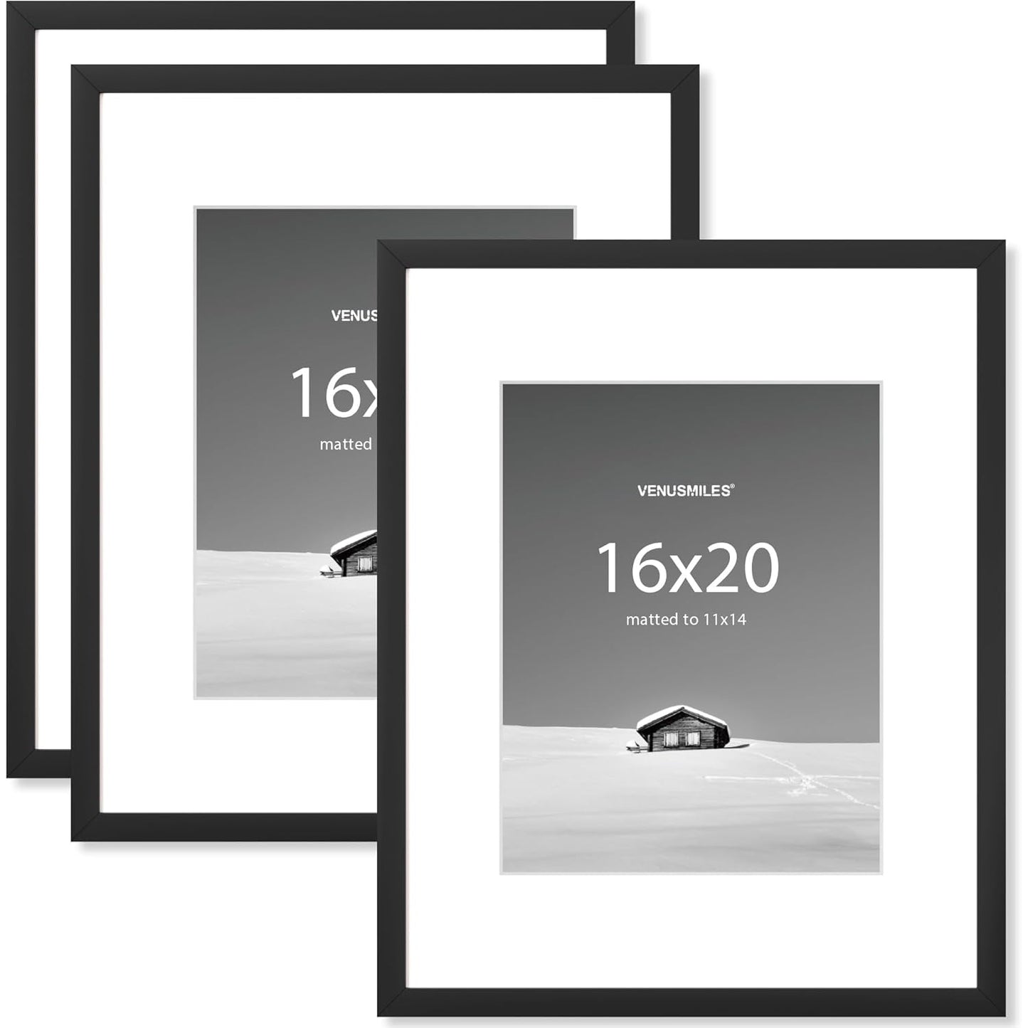 Shelfloft 10 Sizes Wall Hanging Picture Frame with Removable Mat