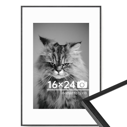 c 9 Sizes Thin Aluminum Metal Picture Frame with High Definition Plexiglass