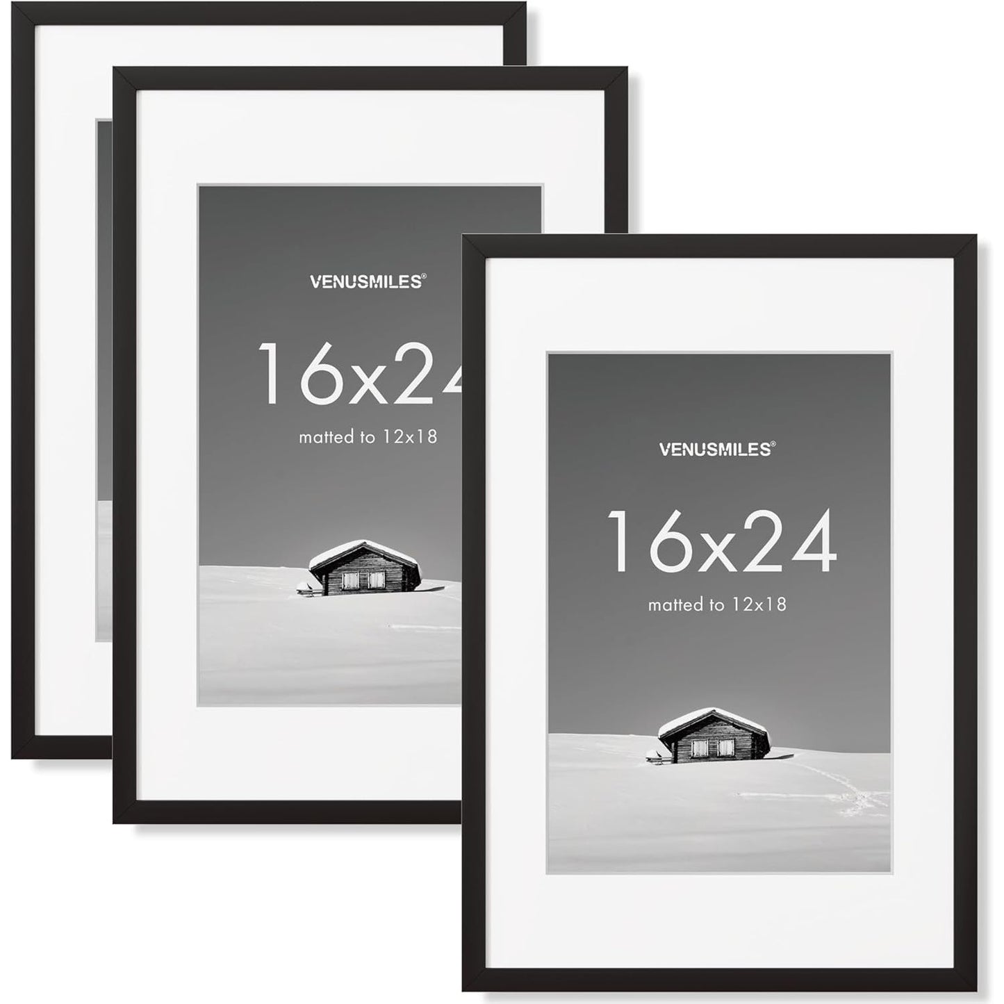 Shelfloft 10 Sizes Wall Hanging Picture Frame with Removable Mat