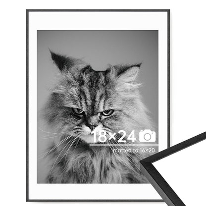 c 9 Sizes Thin Aluminum Metal Picture Frame with High Definition Plexiglass