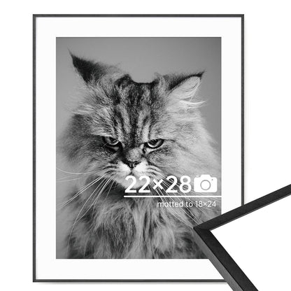 c 9 Sizes Thin Aluminum Metal Picture Frame with High Definition Plexiglass