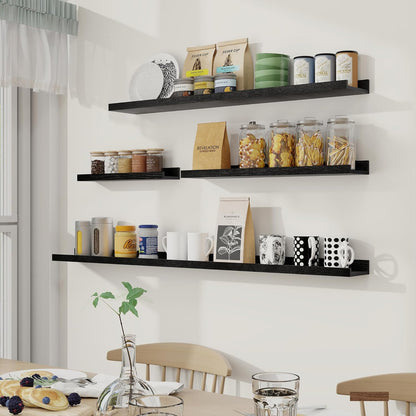 Shelfloft 5.5 Inch Deep Picture Ledge Shelf Floating Wall Display Shelves,Set of 6