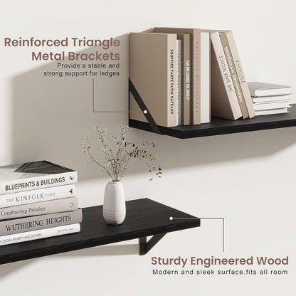 ShelfLoft 8 Inch Deep Floating Shelves for Wall