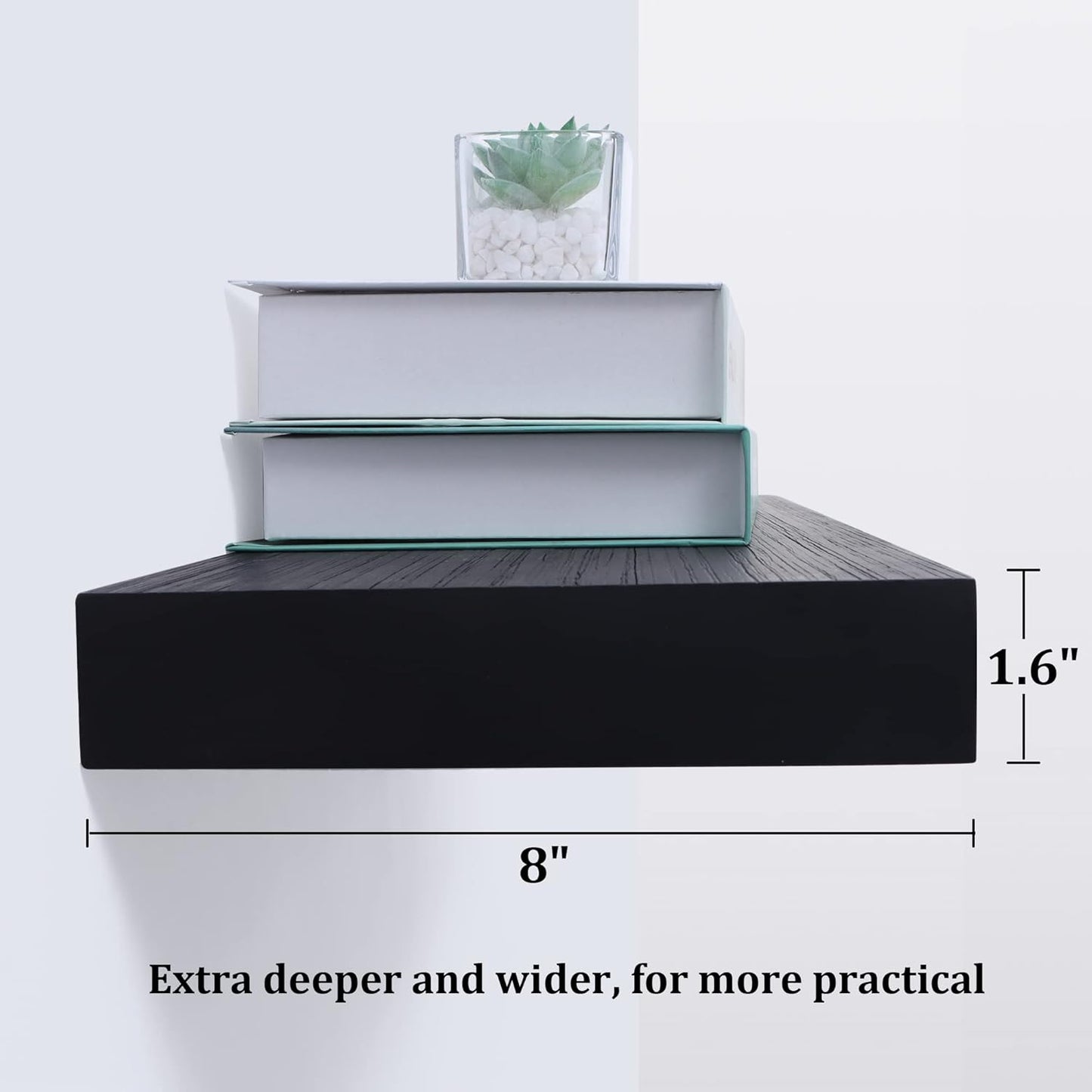 ShelfLoft 8 inch Deep Wall Storage Floating Shelves