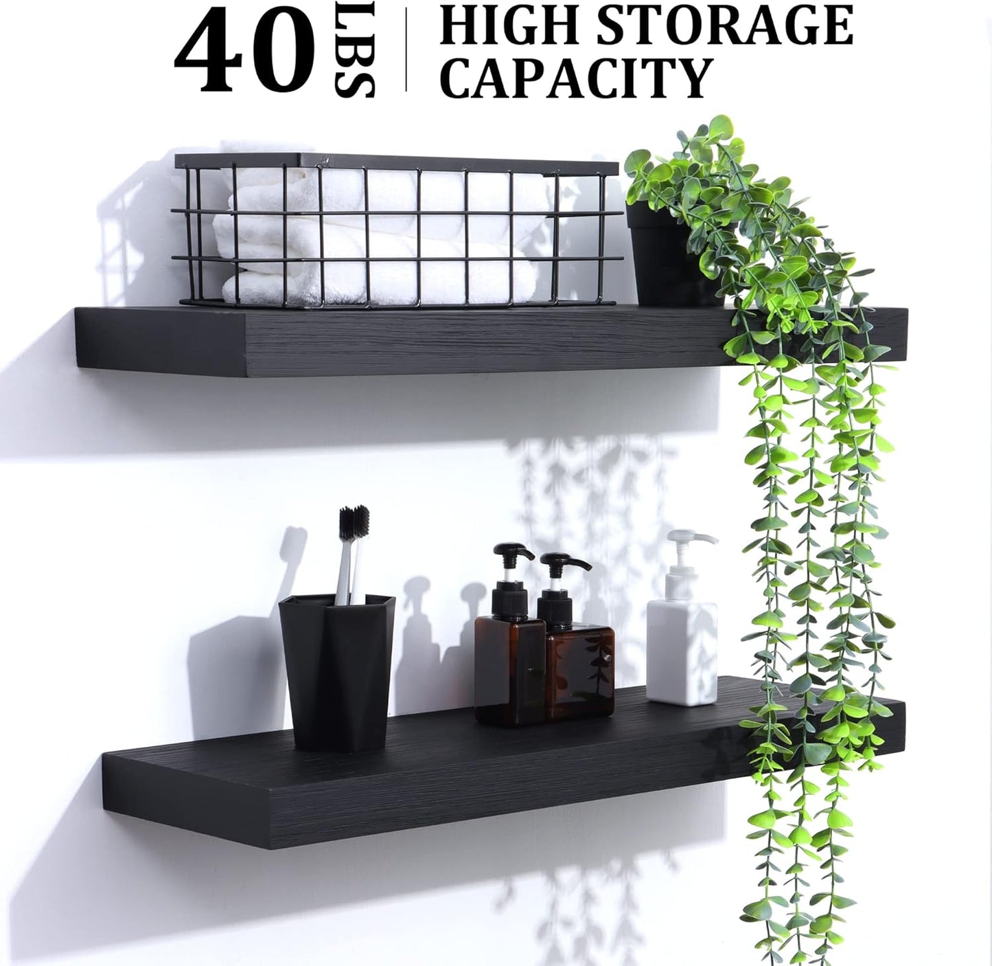 ShelfLoft 8 inch Deep Wall Storage Floating Shelves