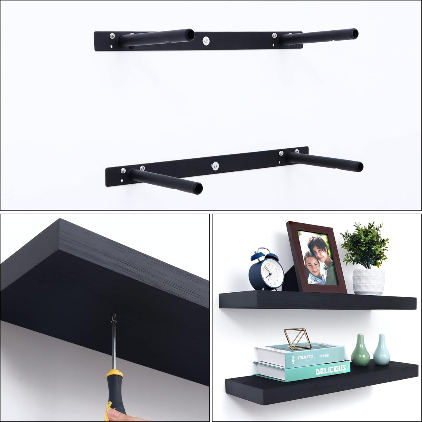 ShelfLoft 8 inch Deep Wall Storage Floating Shelves