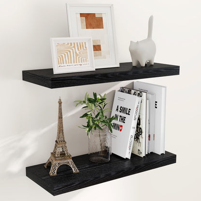 ShelfLoft 9.3 Inch Deep Floating Wall Shelves