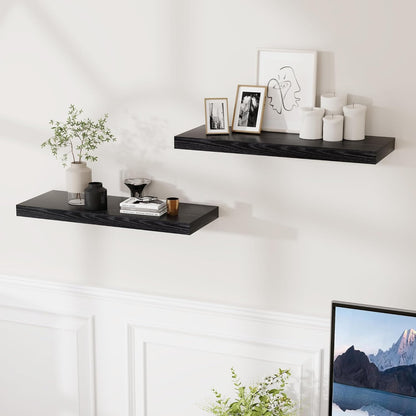 ShelfLoft 9.3 Inch Deep Floating Wall Shelves