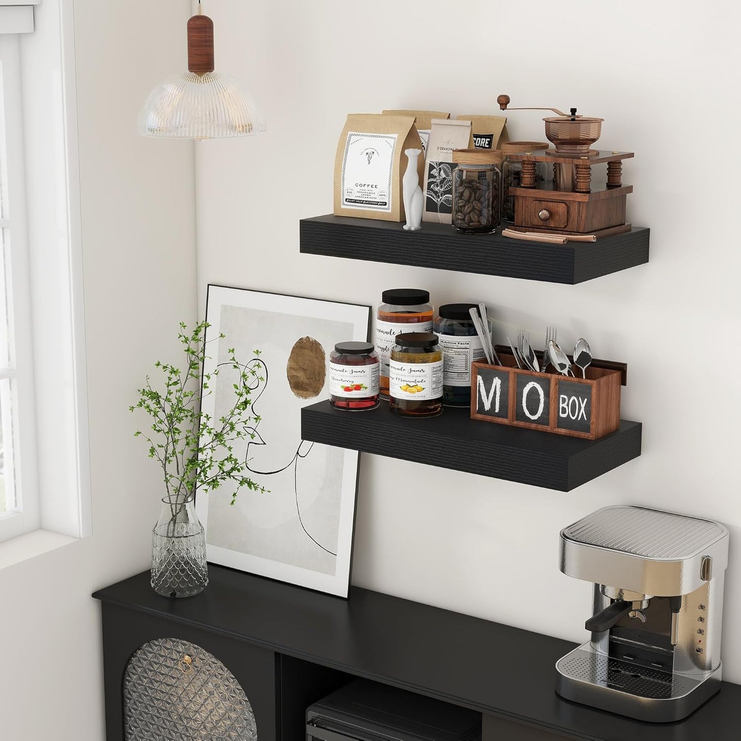 ShelfLoft 24" Wide x 11.6" Deep Floating Shelves for Wall Storage