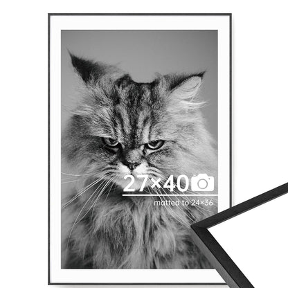 c 9 Sizes Thin Aluminum Metal Picture Frame with High Definition Plexiglass