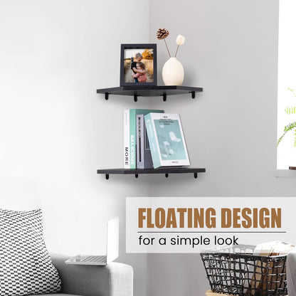 ShelfLoft Wall Mount Floating Corner Shelves