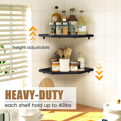ShelfLoft Wall Mount Floating Corner Shelves