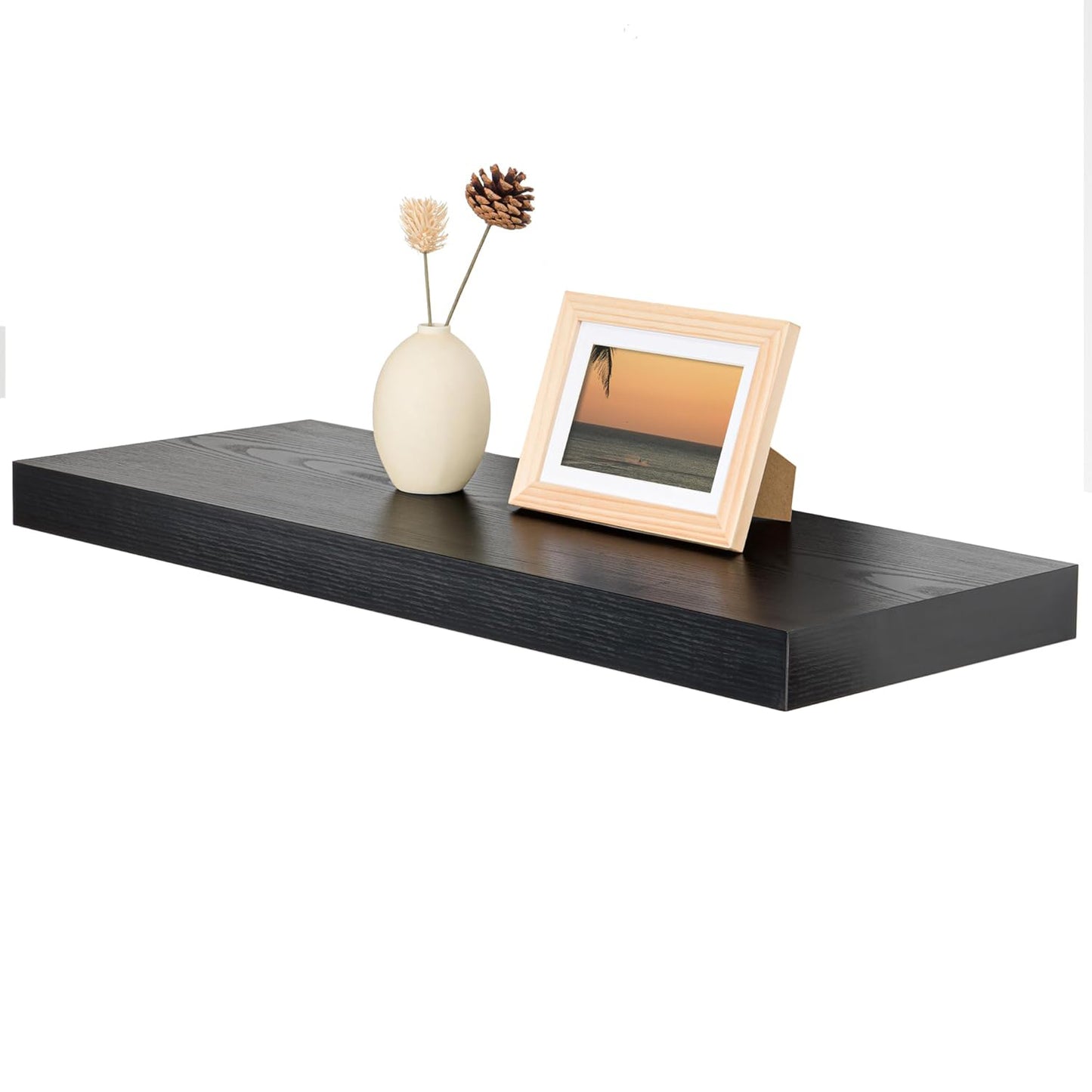 ShelfLoft 12 Inch Deep Rustic Wood Floating Shelves for Wall Decor & Storage