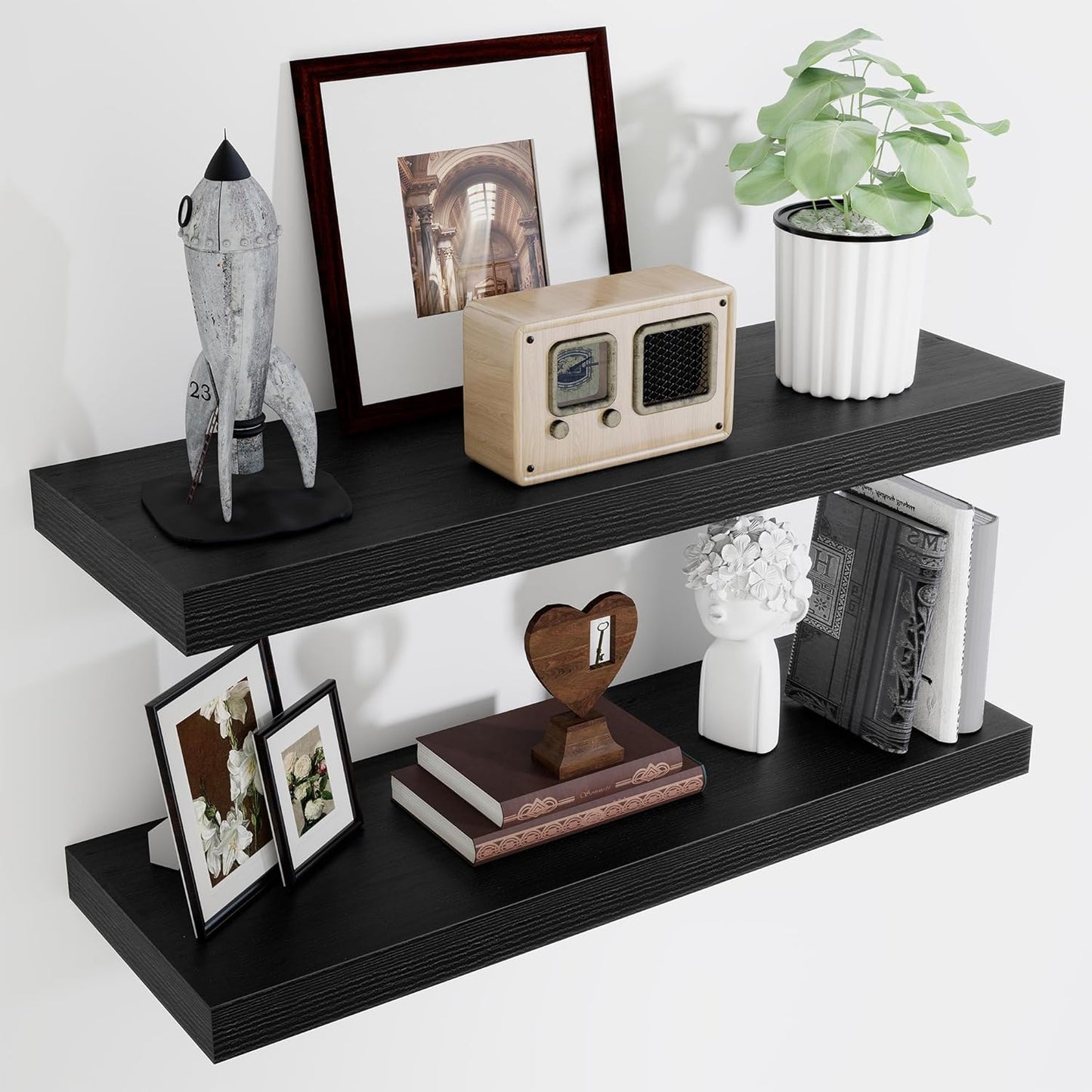 ShelfLoft 9 Inch Deep Floating Shelves for Wall Storage