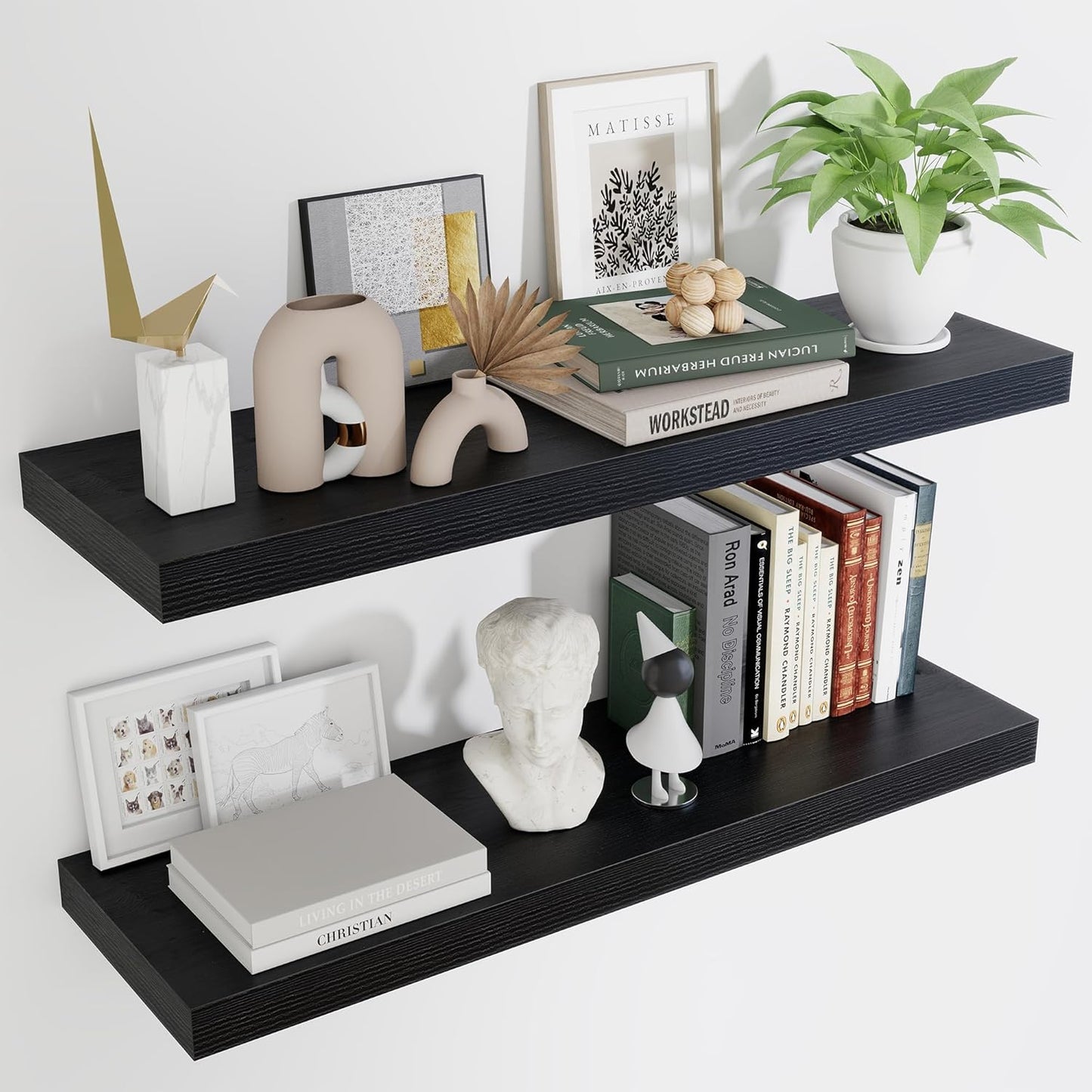ShelfLoft 9 Inch Deep Floating Shelves for Wall Storage