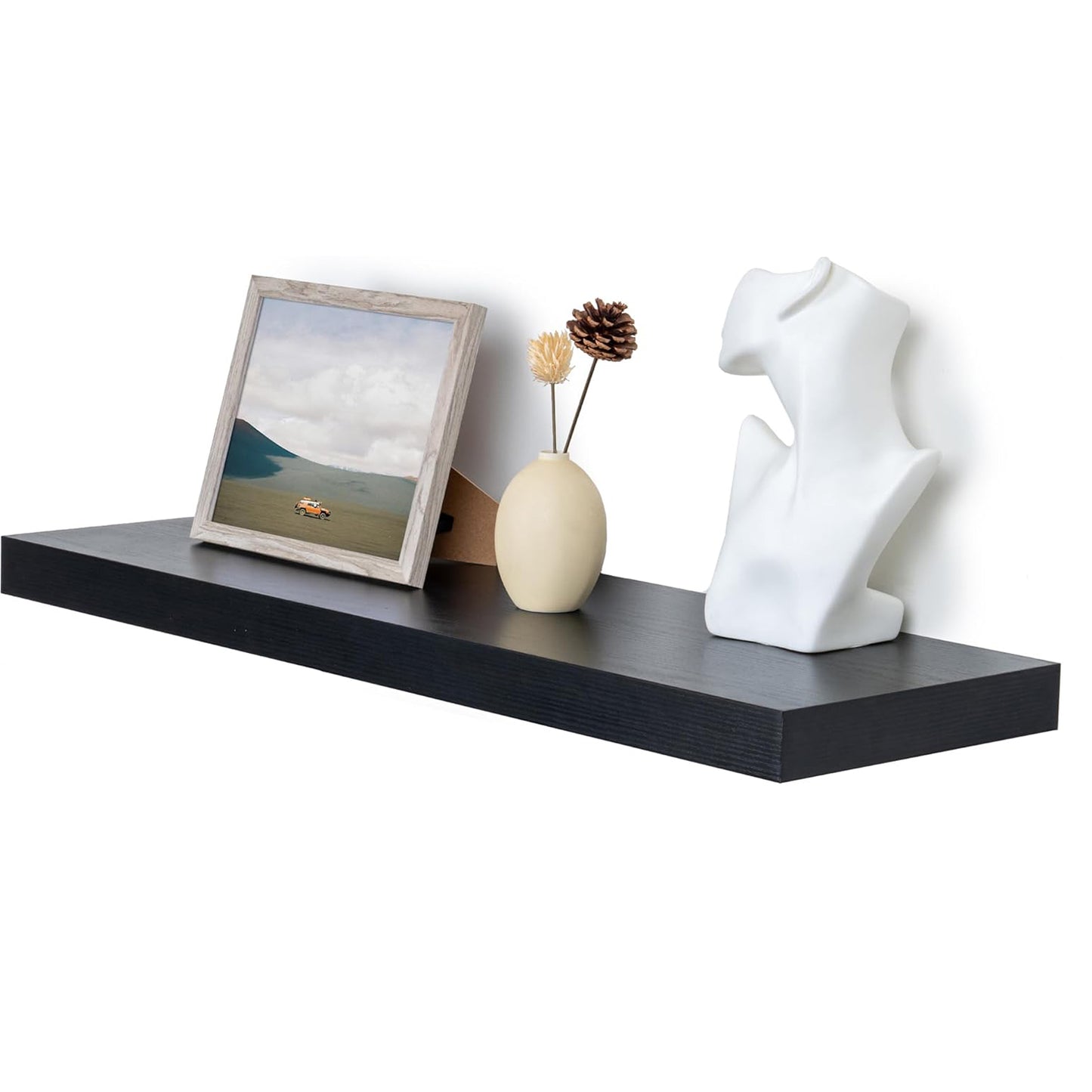 ShelfLoft 12 Inch Deep Rustic Wood Floating Shelves for Wall Decor & Storage