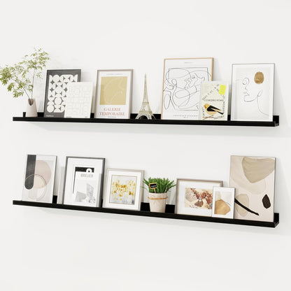 Shelfloft 3.5 Inch Deep Picture Ledge Shelf Solid Wood Wall Shelves